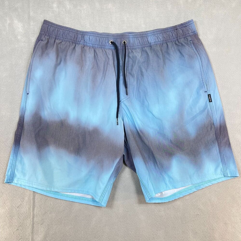 O'Neill Board Shorts Men XL Blue Hybrid Hyperdry Tie Dye Stretch